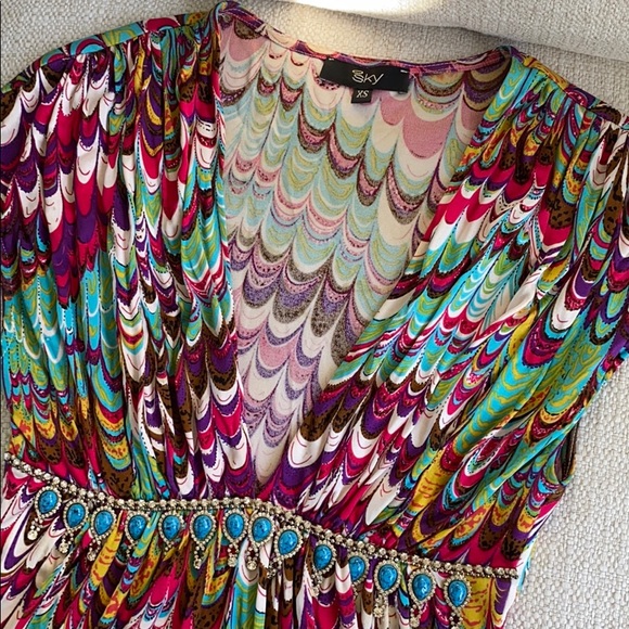 Sky brand beaded top - Picture 3 of 6